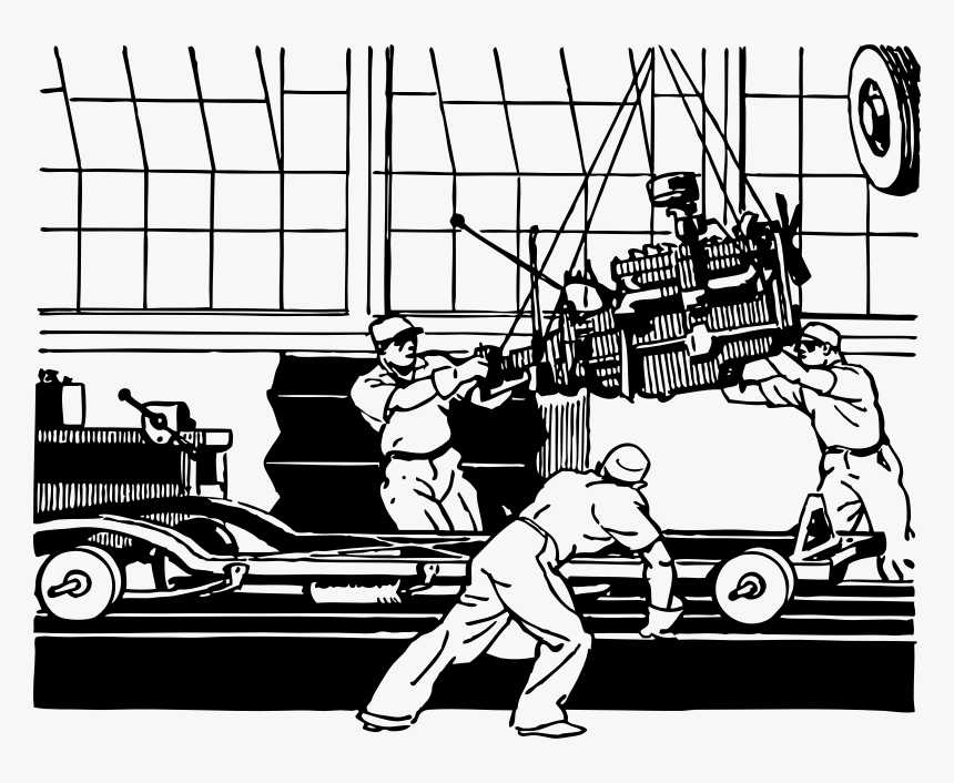 Here Comes The Engine - Manufacture A Car Cartoon, HD Png Download