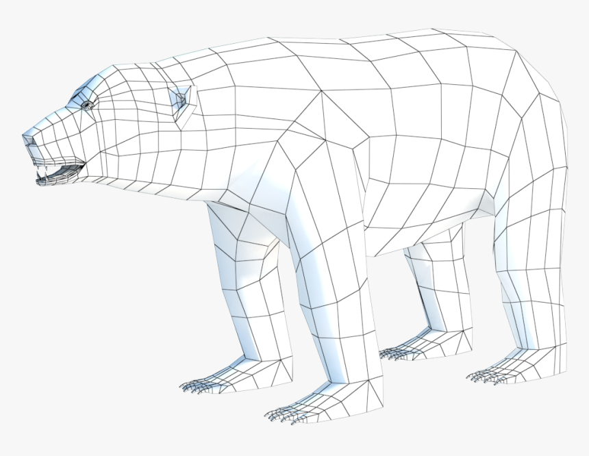Transparent Polar Bear On Ice Clipart - Dog, HD Png Download