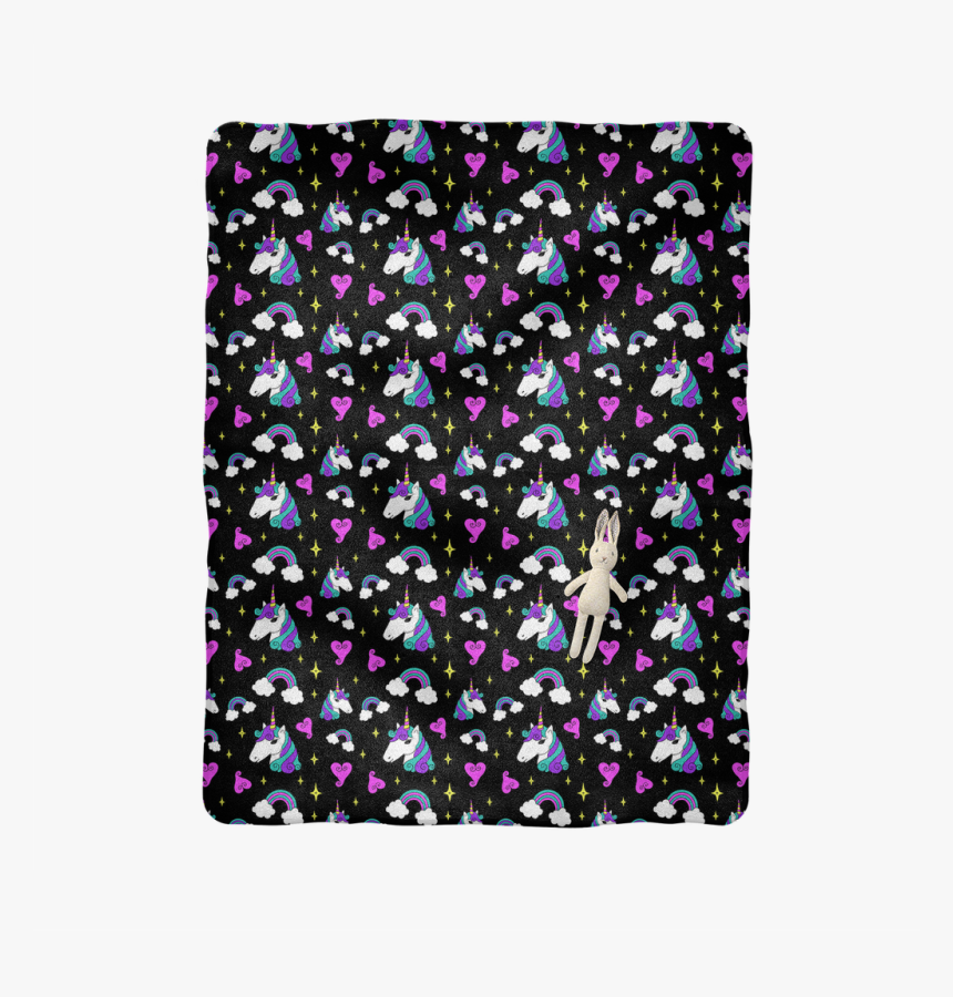 Unicorn Head And Rainbow ﻿baby Blanket - Motif, HD Png Download