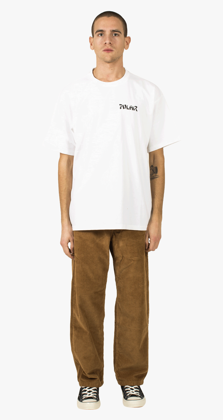 Polar T Shirts Torso Tee White Polteeto - Standing, HD Png Download
