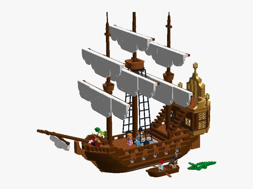 The Jolly Roger From Disney S Peter Pan - Disney Peter Pan Lego, HD Png Download