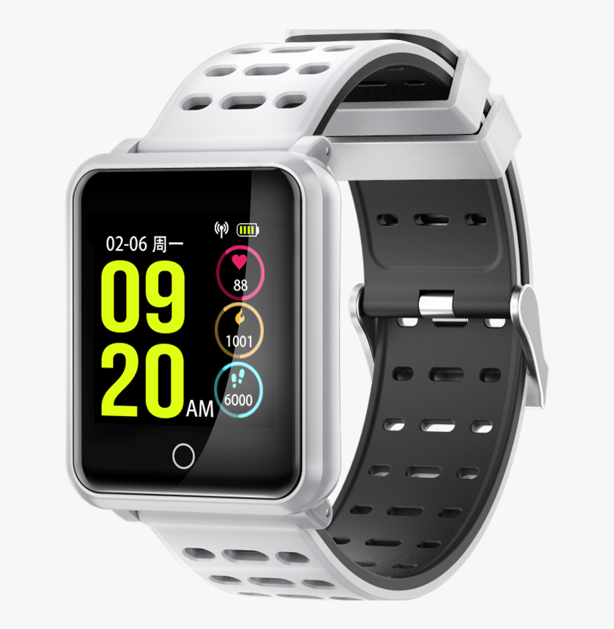Bluetooth Heart Rate Blood Pressure Fitness Smartwatch - Monitor Cardiaco De Pulso, HD Png Download