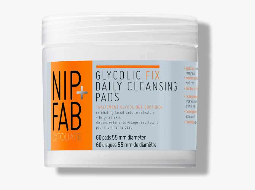 Glycolic Fix Daily Cleansing Pads Nip Fab - Cosmetics, HD Png Download