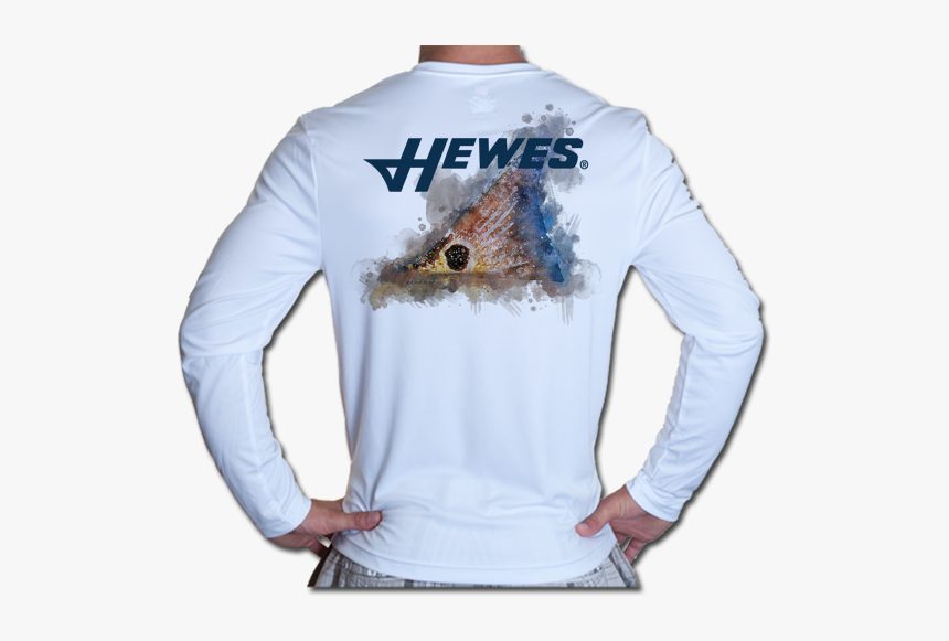 Hewes L/s Technical Fishing Shirt Tailing Red Watercolor - Hewes, HD Png Download