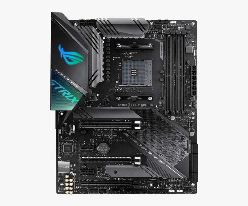 Rog Strix X570-f Gaming, Amd X570 Chipset, Am4, Hdmi, - Asus X570 Strix E, HD Png Download
