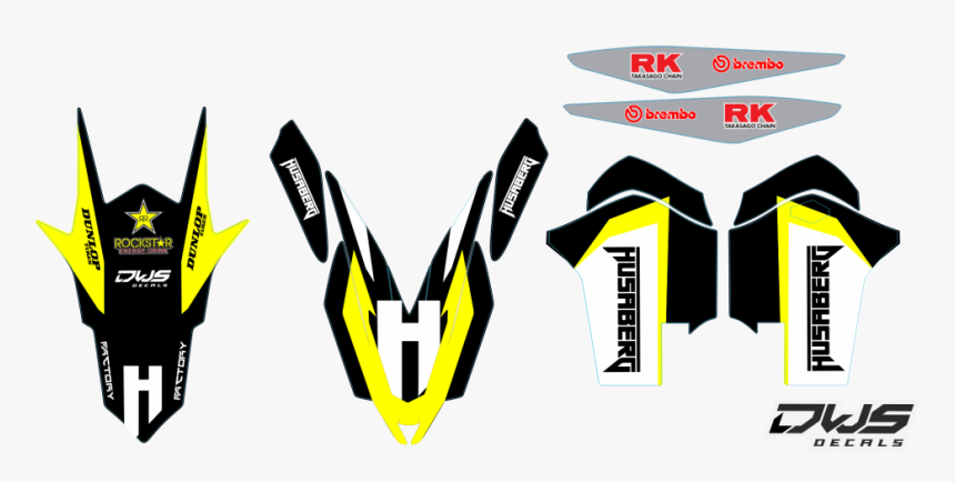 Trimset Husaberg Fe Te 2013/2018 Model - Husaberg Rear Fender Decal, HD Png Download