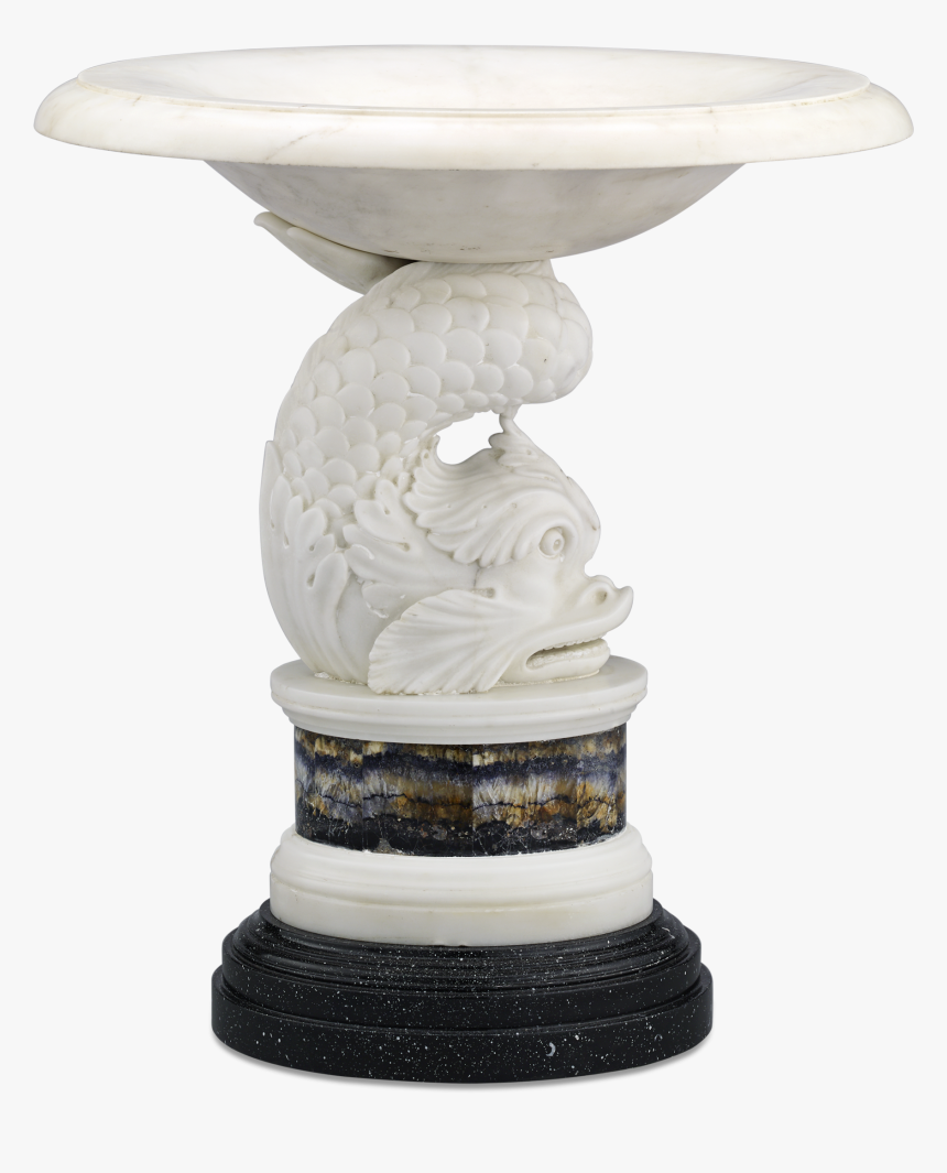 George Iii Marble And Blue John Dolphin Tazza - Statue, HD Png Download