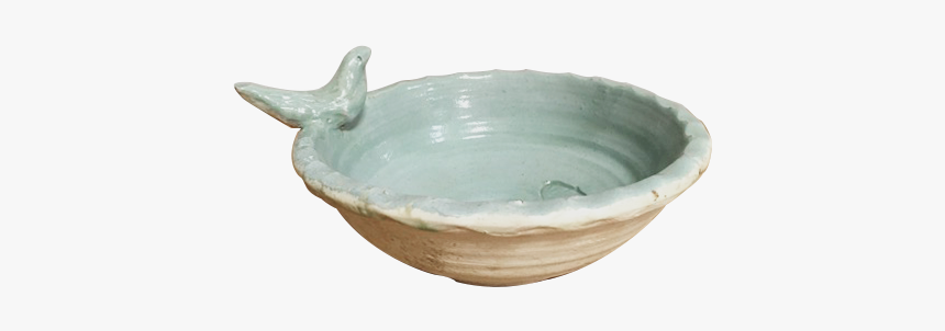 The Birdbath In Celadon - Ceramic, HD Png Download