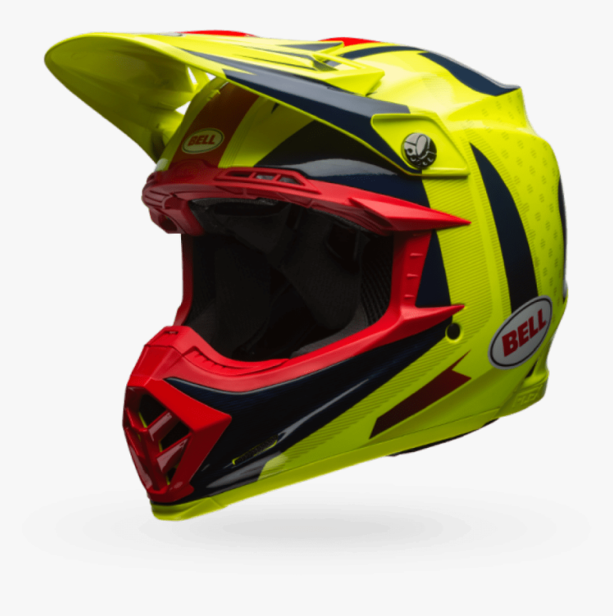 Bell Moto-9 Flex Helmet Vice Blue/yellow - Bell Moto 9 Flex Vice Blue Yellow, HD Png Download