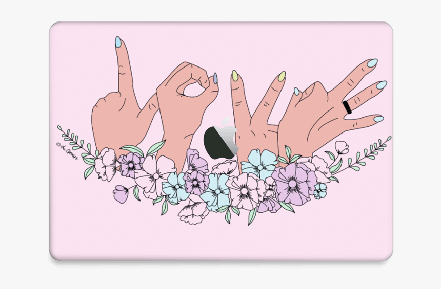 Love Is Love Skin Macbook Air 2018- - Drawing, HD Png Download