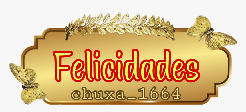 #felicidades - Label Png Gold, Transparent Png