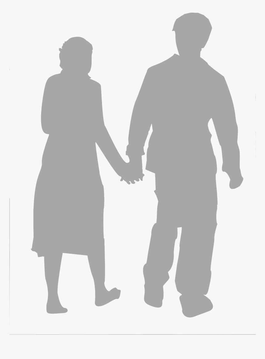 Transparent Man Walking Silhouette Png - People Silhouette Png Grey, Png Download