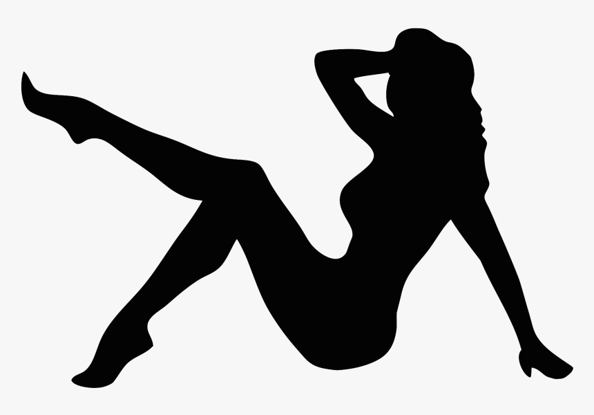 Pin Up Girl Silhouette Vector, HD Png Download