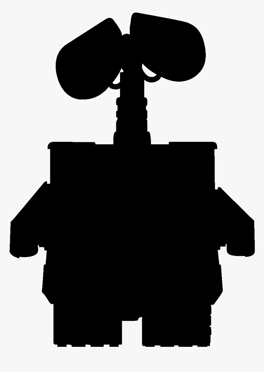 Sticker Ardoise Silhouette Robot Ambiance Sticker Ardoise - Silhouettes Of Mike Wazowski, HD Png Download