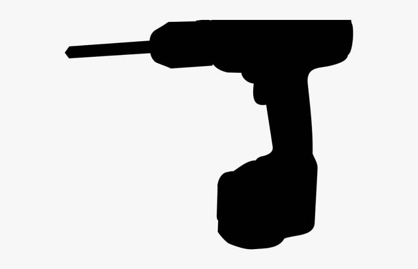 Black Cartoon Drill, HD Png Download