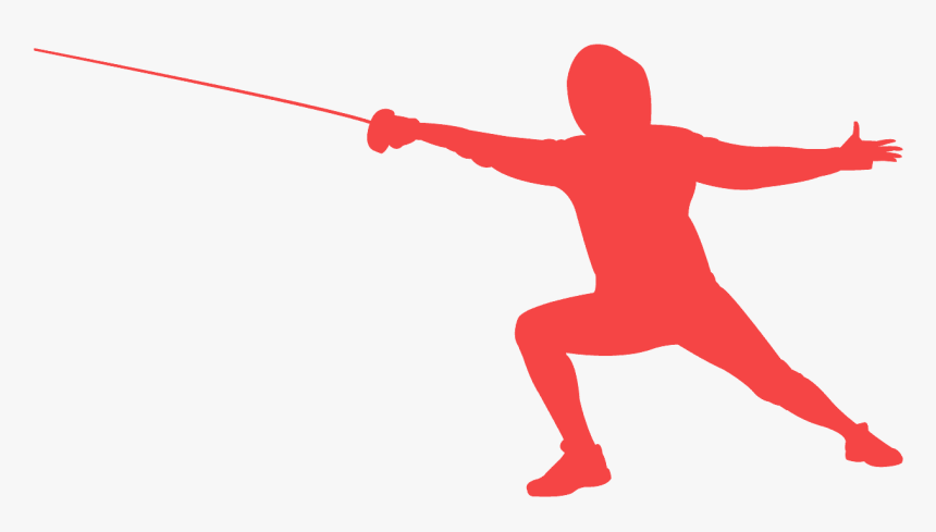 Fencing Silhouette, HD Png Download