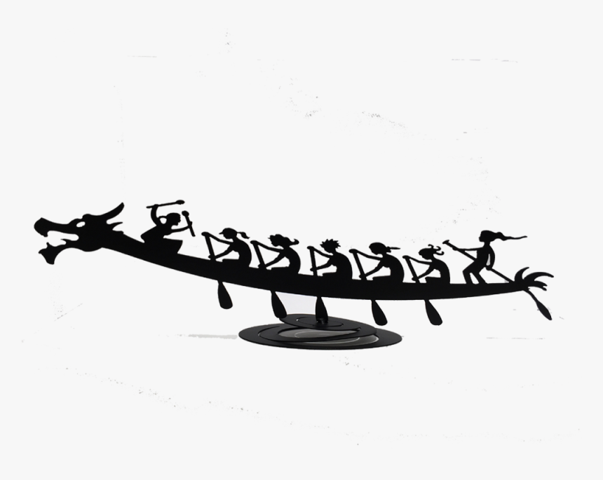 Made In Canada Gifts - Dragon Boat Black And White, HD Png Download