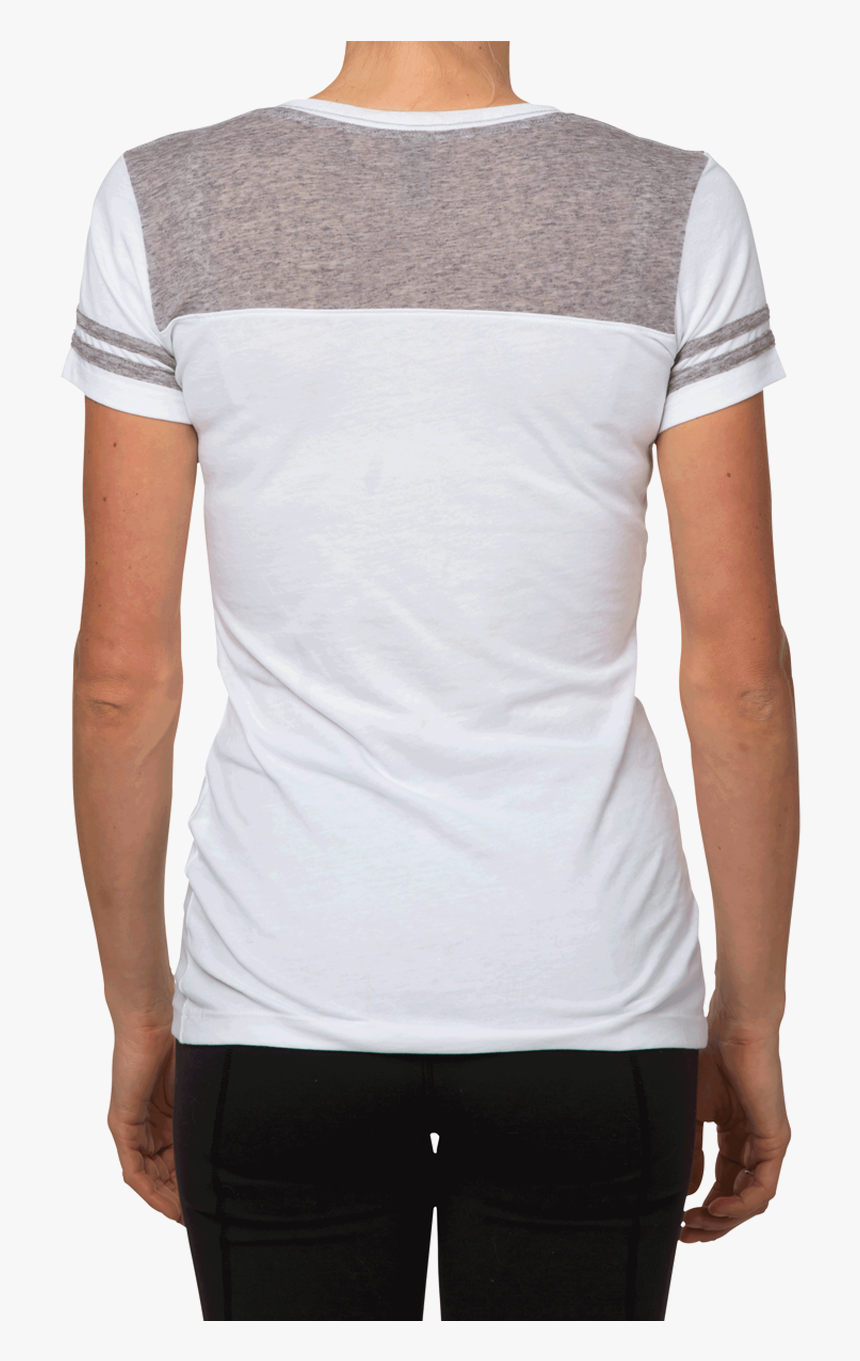Battle Women S District Varsity V Neck T Shirt Back - Pocket, HD Png Download