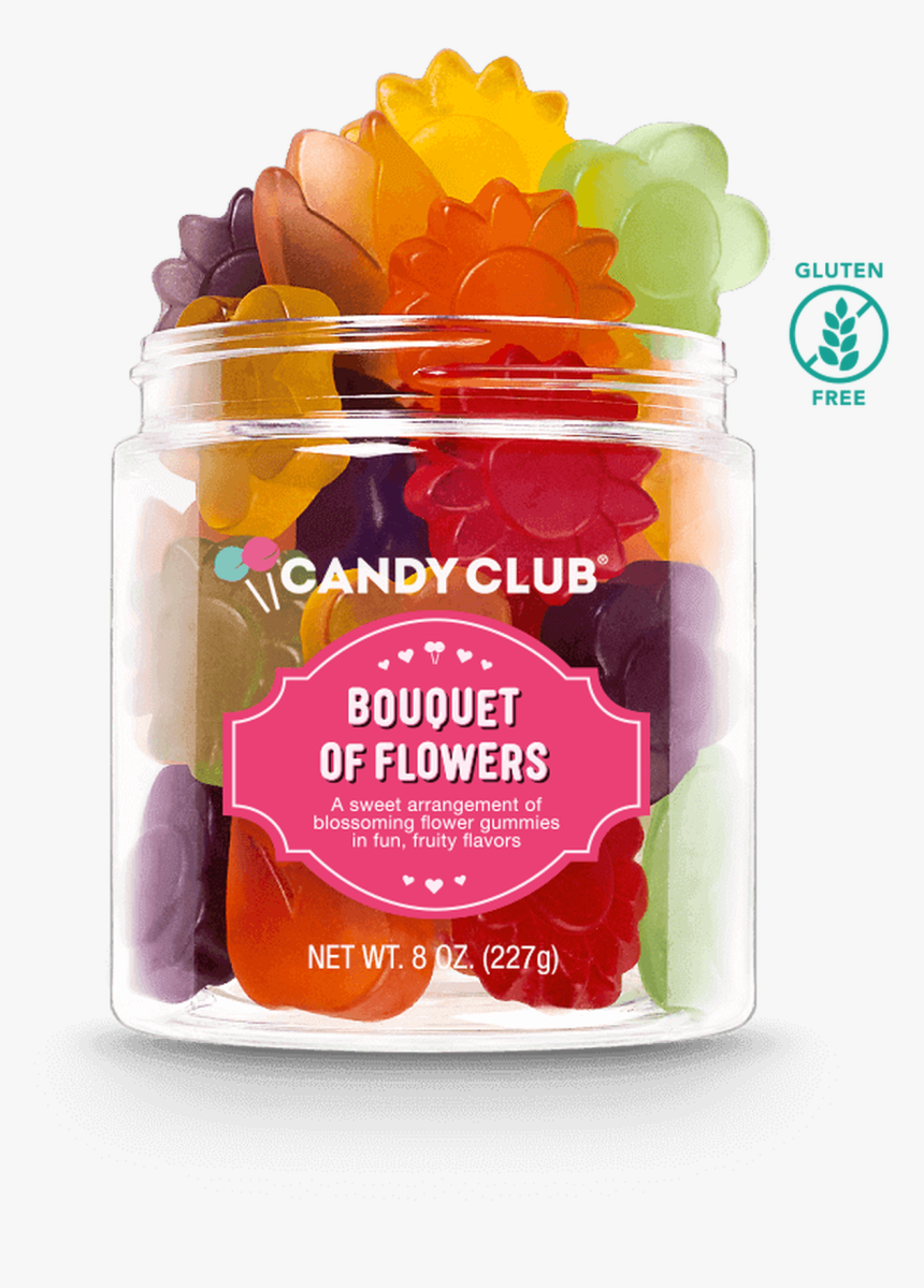 A Cup Of Bouquet Of Flowers Candy - Flower Bouquet, HD Png Download