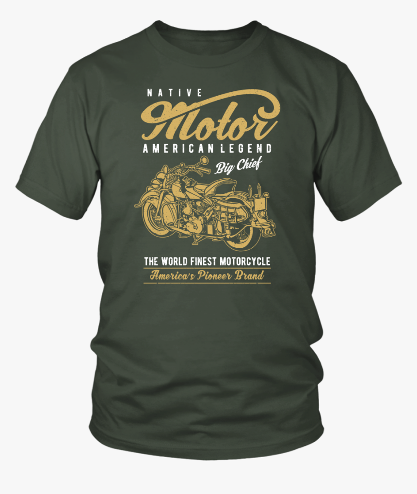 Native Big Chief Indian Motorcycle T Shirt 
 Class - Larry Bernandez T Shirt, HD Png Download