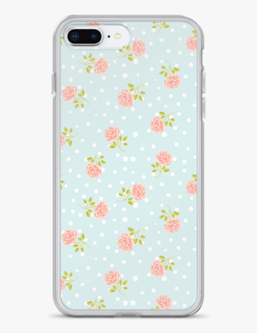 Light Blue Floral Iphone Case - Mobile Phone Case, HD Png Download