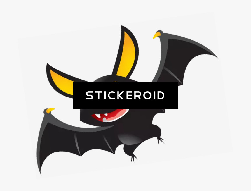 Cartoon Bat Clipart , Png Download - Halloween Bat Png Clip Art, Transparent Png