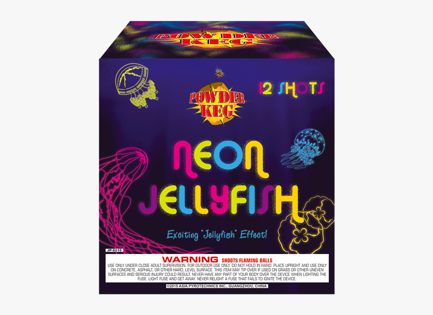 Neon Jellyfish Firework, HD Png Download