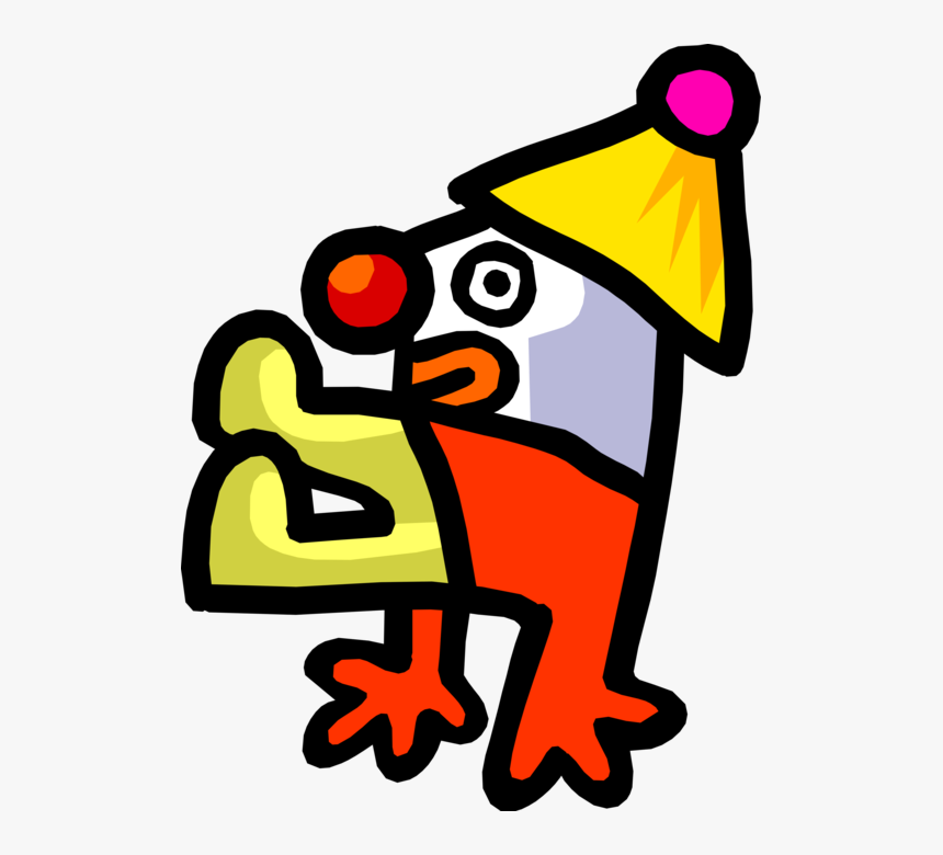 Vector Illustration Of Big Top Circus Clown Performs, HD Png Download