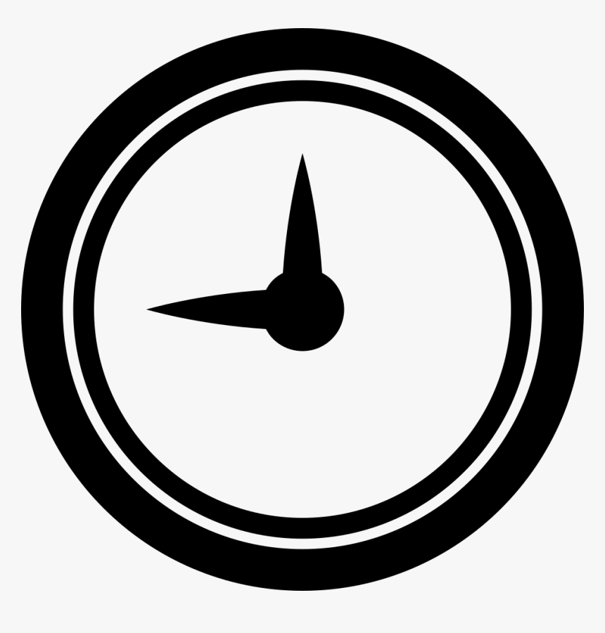 Wall Clock Of Circular Shape - 2 Number In Circle, HD Png Download