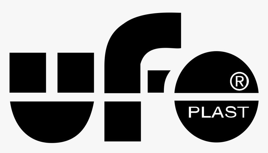 Ufo Plast Logo Black And White - Ufo, HD Png Download