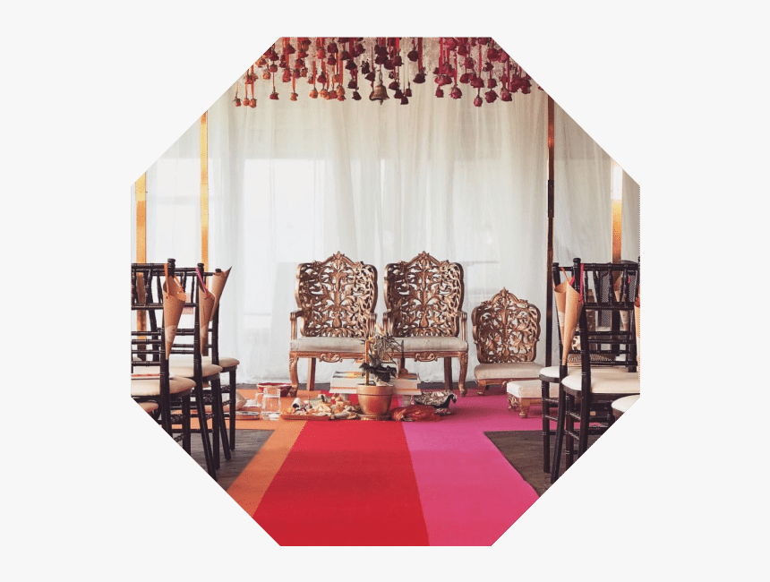 Custom Seamed Hot Pink , Red And Orange Event Carpet - Tent, HD Png Download