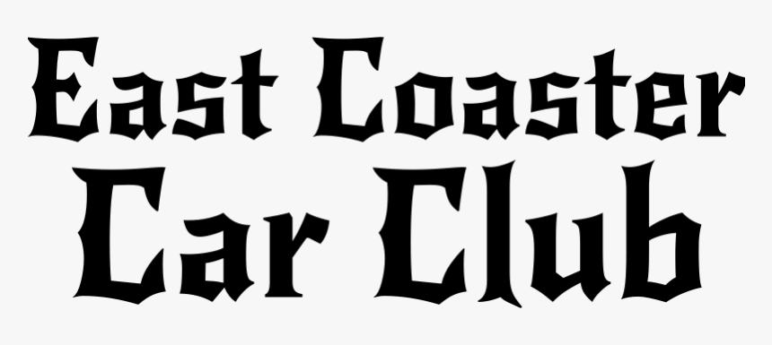 East Coaster Car Club Decal - Calligraphy, HD Png Download