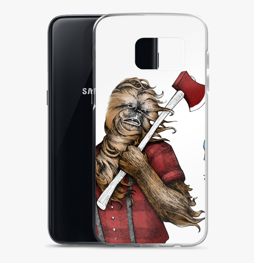 Wookiejackcolor Mockup Case With Phone Default Samsung - Mobile Phone, HD Png Download