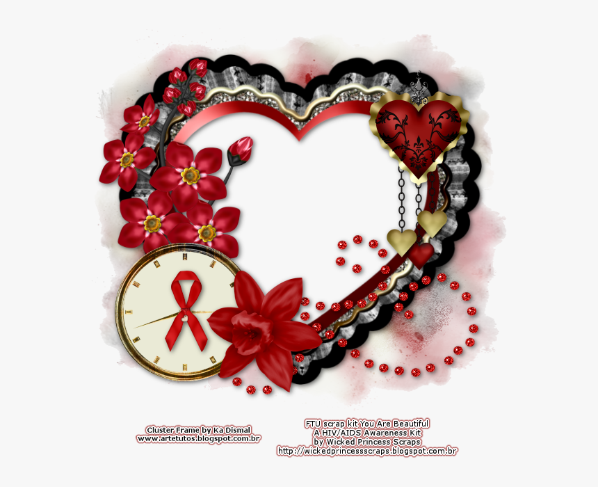 Cluster Frame Valentines Png, Transparent Png