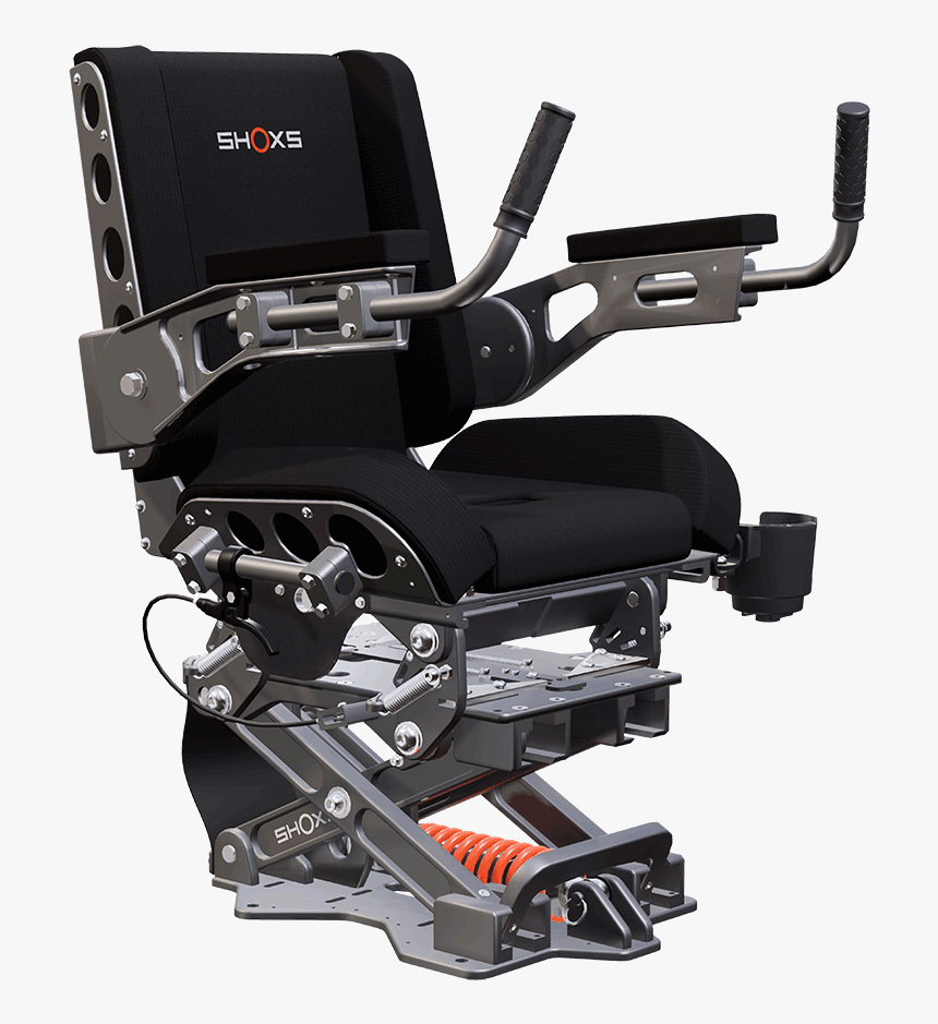 Shoxs 2000 Grey Black - Shoxs Suspension Seats, HD Png Download