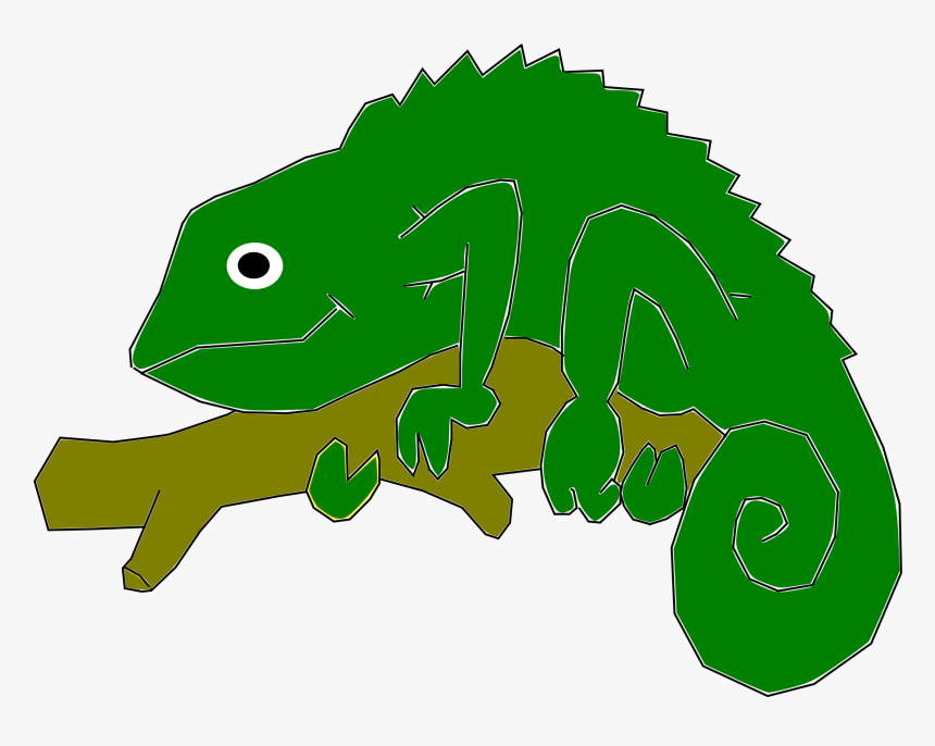 Reptile Valentine Card Clipart , Png Download - Panther Chameleon Clipart, Transparent Png