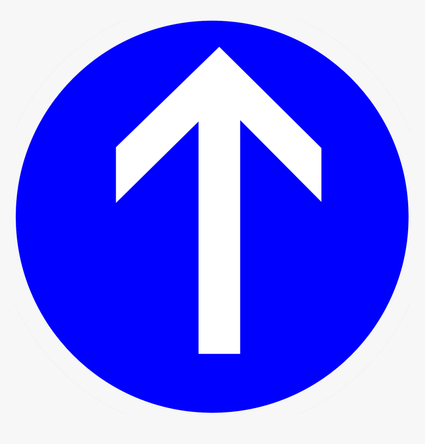 Street Sign Straight Ahead, HD Png Download