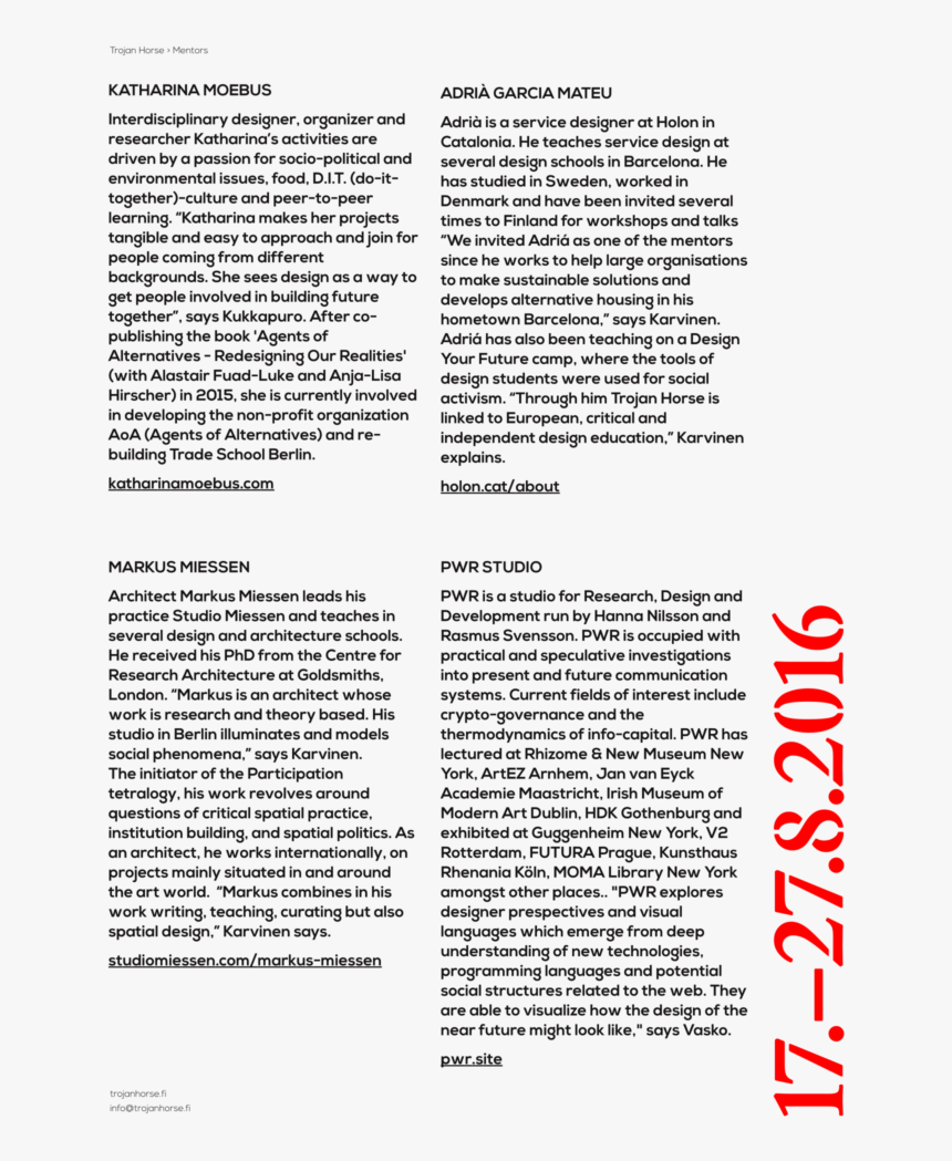 Trojan Horse Summer School 2016 Info Poster - Untitled, Tailpiece, Pg. 135, In The Book Dingo By, HD Png Download