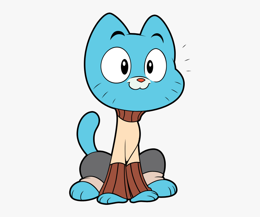 Cat Purring Clipart Image Royalty Free Stock The Amazing - Amazing World Of Gumball Cat, HD Png Download