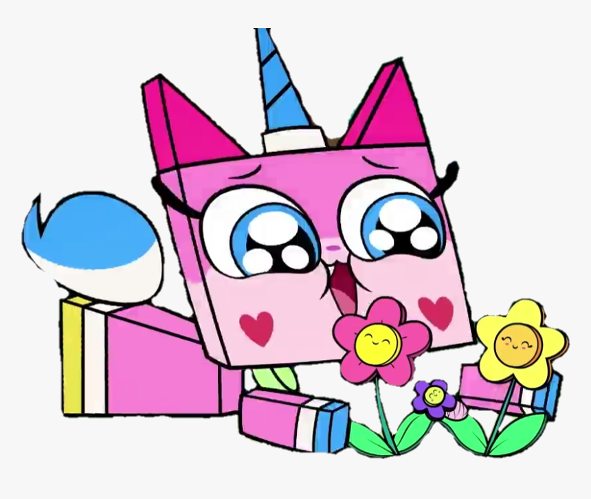#flower #cat #unicorn #cute #unikitty - Cartoon, HD Png Download