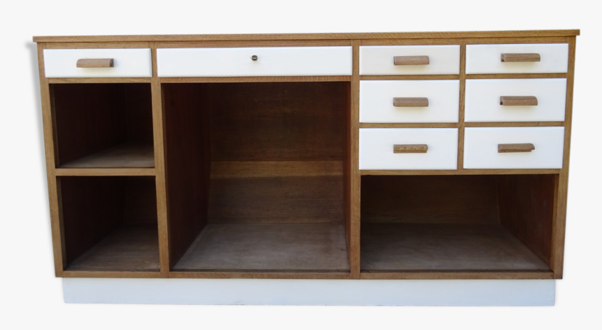 1950s Oak Bar Counter, Bevelled Façade 
 Src Https - Shelf, HD Png Download