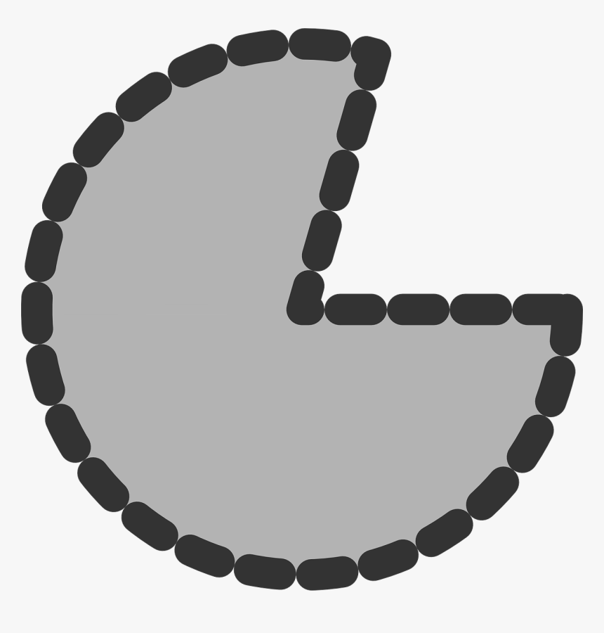 Pie Chart Pacman Portion Free Photo - Portion Of A Pie, HD Png Download