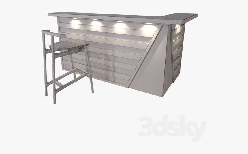 Bar Counter, Bar Stool - Coffee Table, HD Png Download