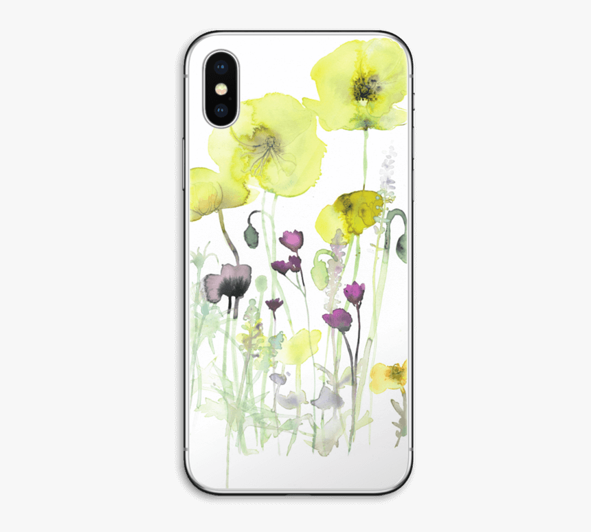 Painted Yellow Flowers Skin Iphone X - Ipad Pro 水彩, HD Png Download