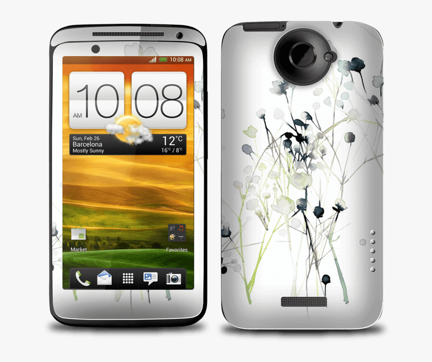 Painted Winter Flowers Skin One X - Htc One X, HD Png Download