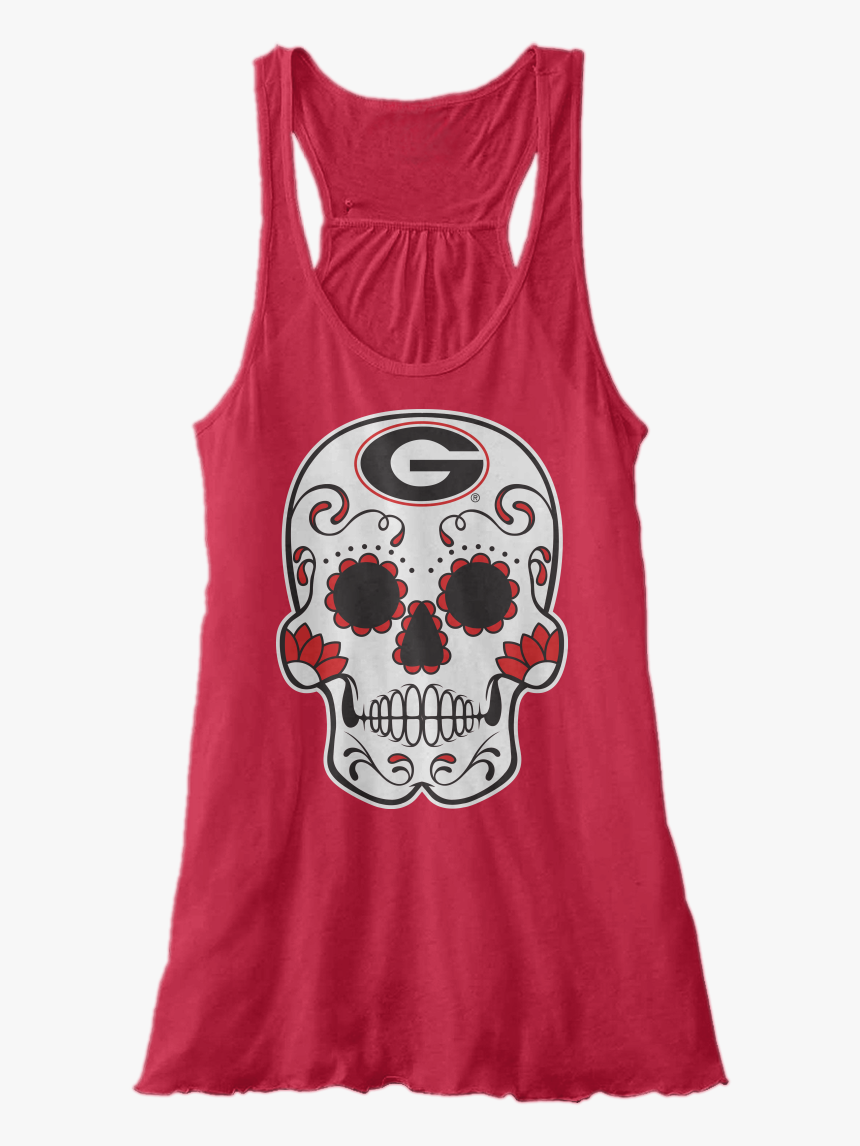 Georgia Bulldog Sugar Skull, HD Png Download