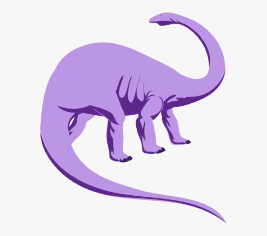 Dinosaur Clip Art Purple - Brontosaurus Brown, HD Png Download