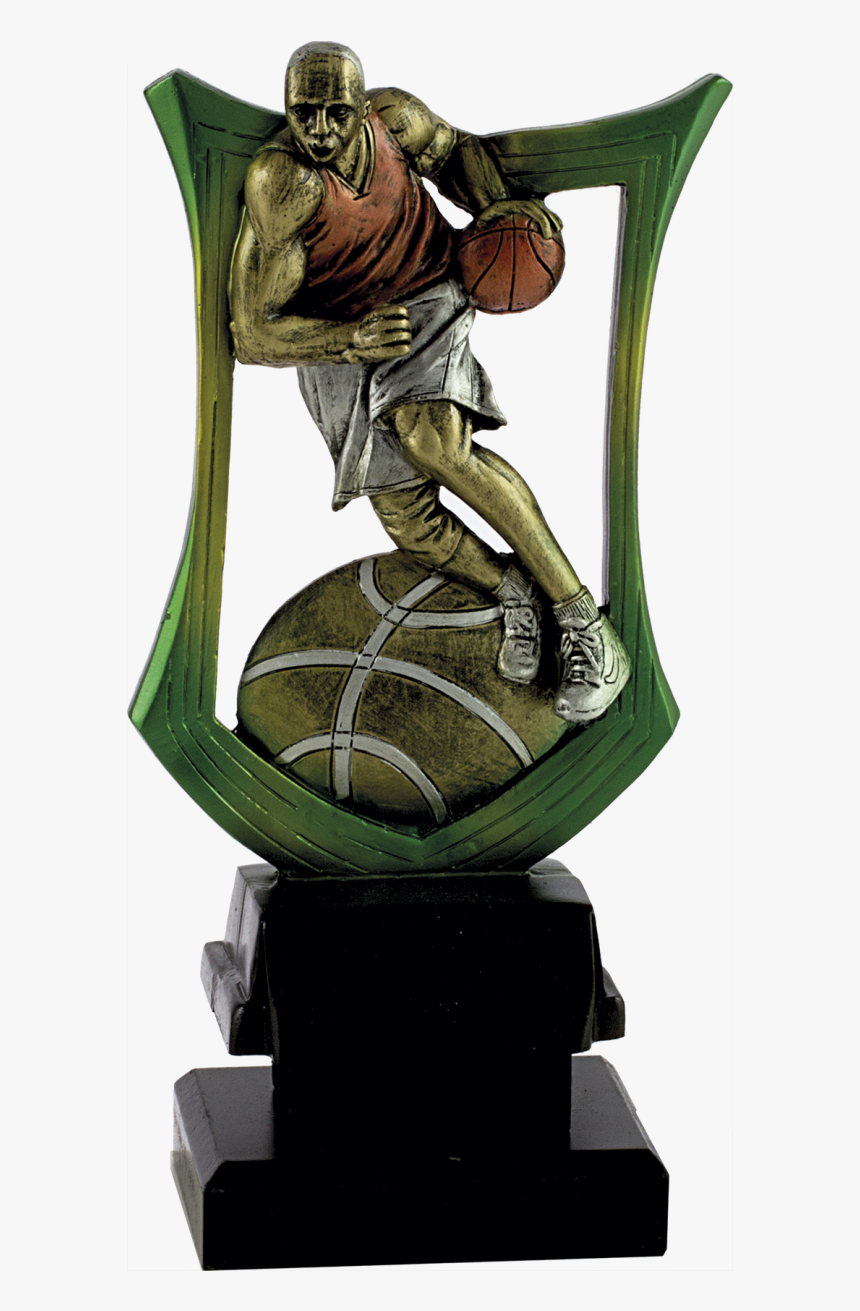 Basketball Shield Trophy - Figurine, HD Png Download