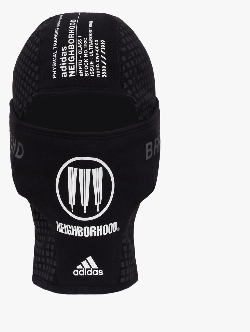 Adidas X Neighborhood, Black, Hires Balaclava Adidas, HD Png