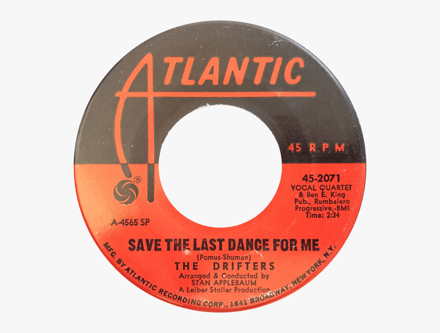 Medium 45 1960 Drifters Savethelastdance - Circle, HD Png Download
